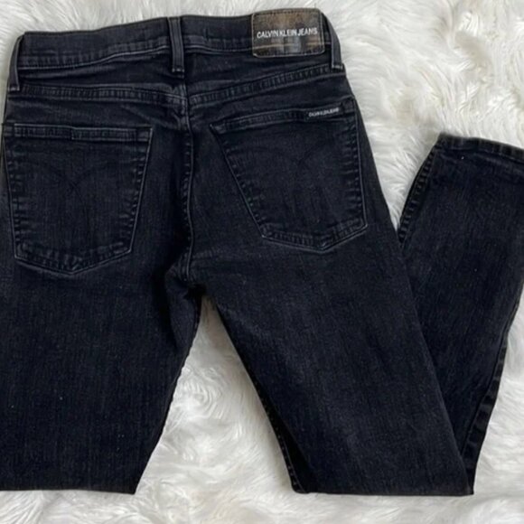 Mens Calvin Klein Slim Black Jeans 32 x 32-Pair 1 - Picture 2 of 10